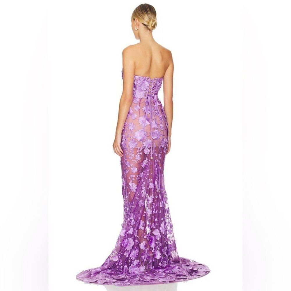 NEW Bronx and Banco JASMINE LILAC GOWN wedding dress - Picture 7 of 13